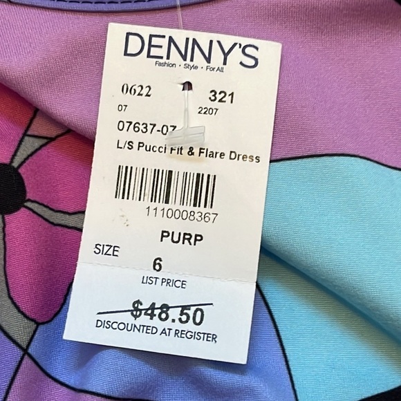 NWT Social Butterfly Girls 2 Long Sleeve Dresses Size 6 - Picture 7 of 7